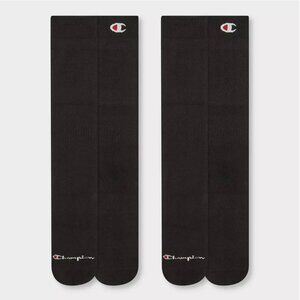 CHAMPION Kids Sport Performance Over the Calf Socks 2 pack - Black Medium - NEW